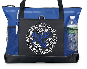 Bolsa de viaje personalizada para perros: bolsa de viaje con cremallera