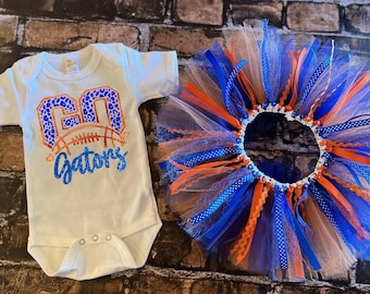 Tenue bébé fille Florida Gators, body Florida Gators, ensemble bébé fille Gators, tenues de football américain