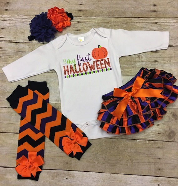 My First Halloween, Baby girl Halloween Shirt, Baby Girls Halloween Outfit, Girls Fall Outfit, Halloween Baby, Newborn Halloween