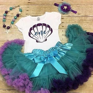 Mermaid birthday outfit, Mermaid First Birthday, Under the Sea birthday Outfit, Toddler Mermaid Outfit, Mermaid Party, Little Mermaid