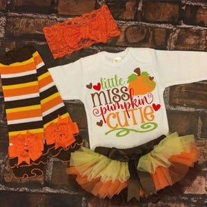 Thanksgiving Outfit Mädchen, Baby Mädchen Thanksgiving Outfit, Erntedank Outfit, Herbstoutfit
