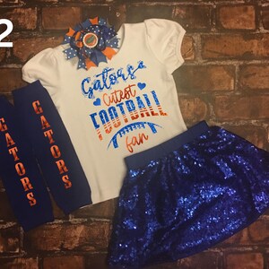 Gators Shirt, Football Outfits, girl gators outfit, Go gators, Gator football image 2
