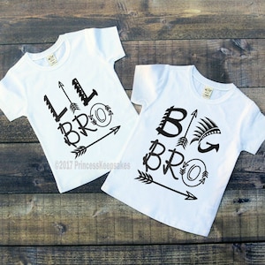 Lil Bro, Big Bro, Matching brother outfits, Little Brother, Big Brother Shirts, sibling shirts, matching shirts, brother and me