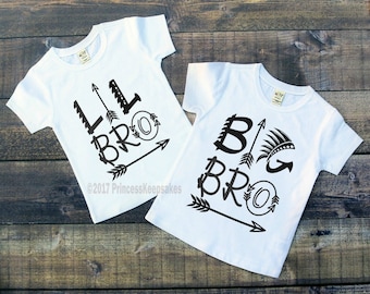 Lil Bro, Big Bro, Matching brother outfits, Little Brother, Big Brother Shirts, sibling shirts, matching shirts, brother and me
