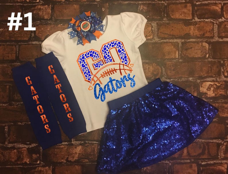 Gators Shirt, Football Outfits, girl gators outfit, Go gators, Gator football image 1