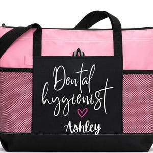 Custom Dental Hygienist Gift, Personalized Dental Hygienist Tote Bag, Dental Assistant Tote Bag, Dentist Tote Bag, Dentist graduation gift