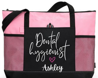 Custom Dental Hygienist Gift, Personalized Dental Hygienist Tote Bag, Dental Assistant Tote Bag, Dentist Tote Bag, Dentist graduation gift