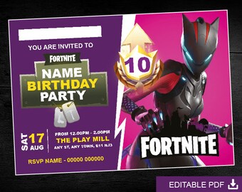 Carton Invitation Anniversaire Fortnite Fortnite Free Link