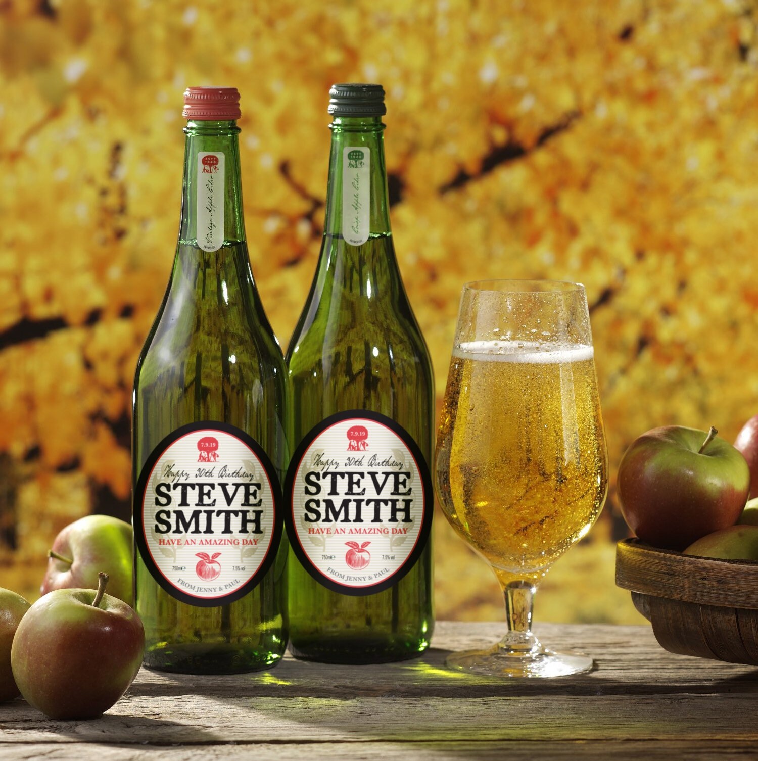 Personalised Cider Label 2 pack Etsy