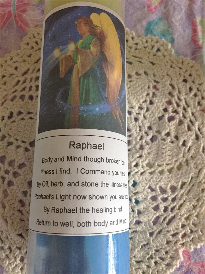 Archangel Raphael Healing Candles Etsy