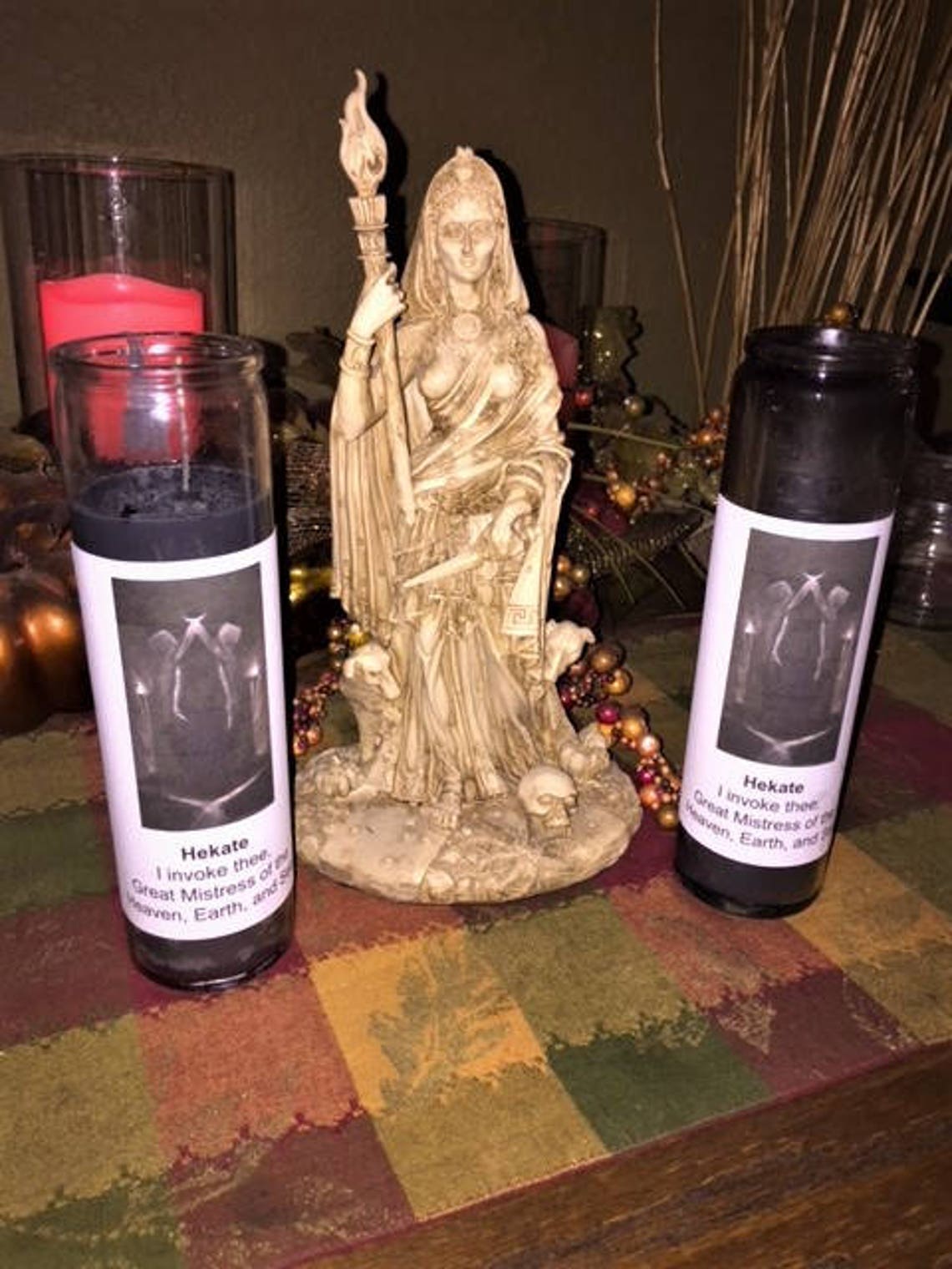 Hekate Devotional Candle Etsy
