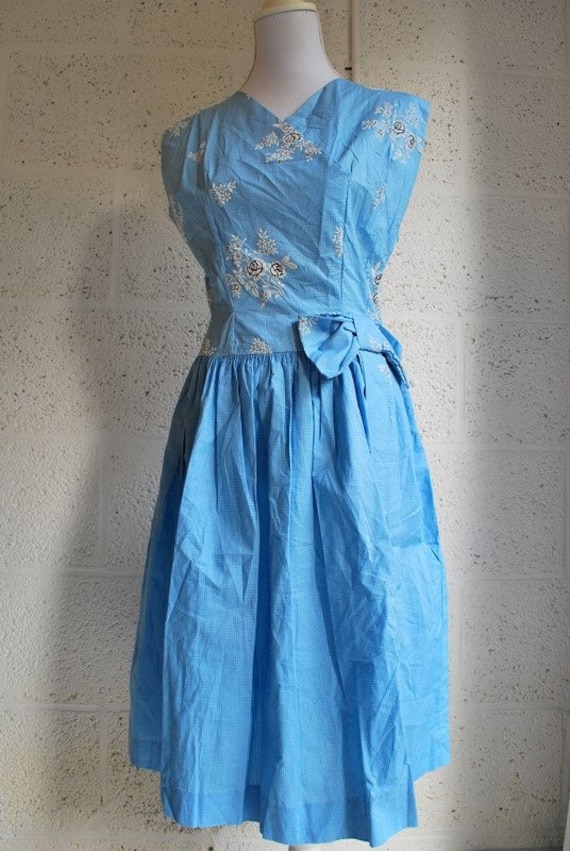 light blue velvet dress