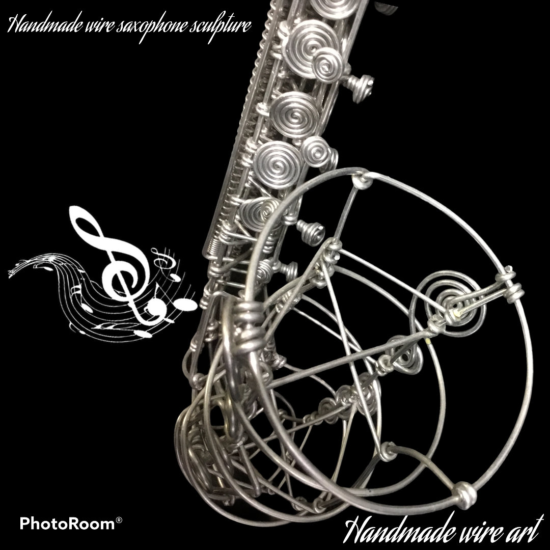 Saxophone Wire Sculpture Handmade Wall Decoration Such as Etsy UK
