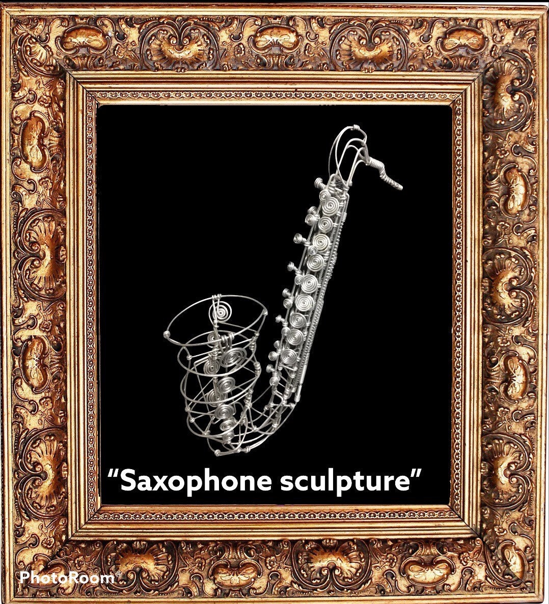 Saxophone Wire Sculpture Handmade Wall Decoration Such as Etsy UK