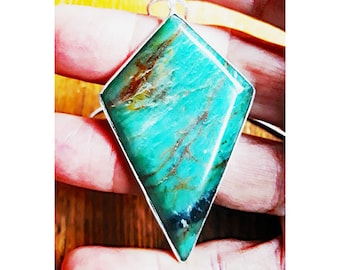Green Dragon Blood Jasper Kite Pendant