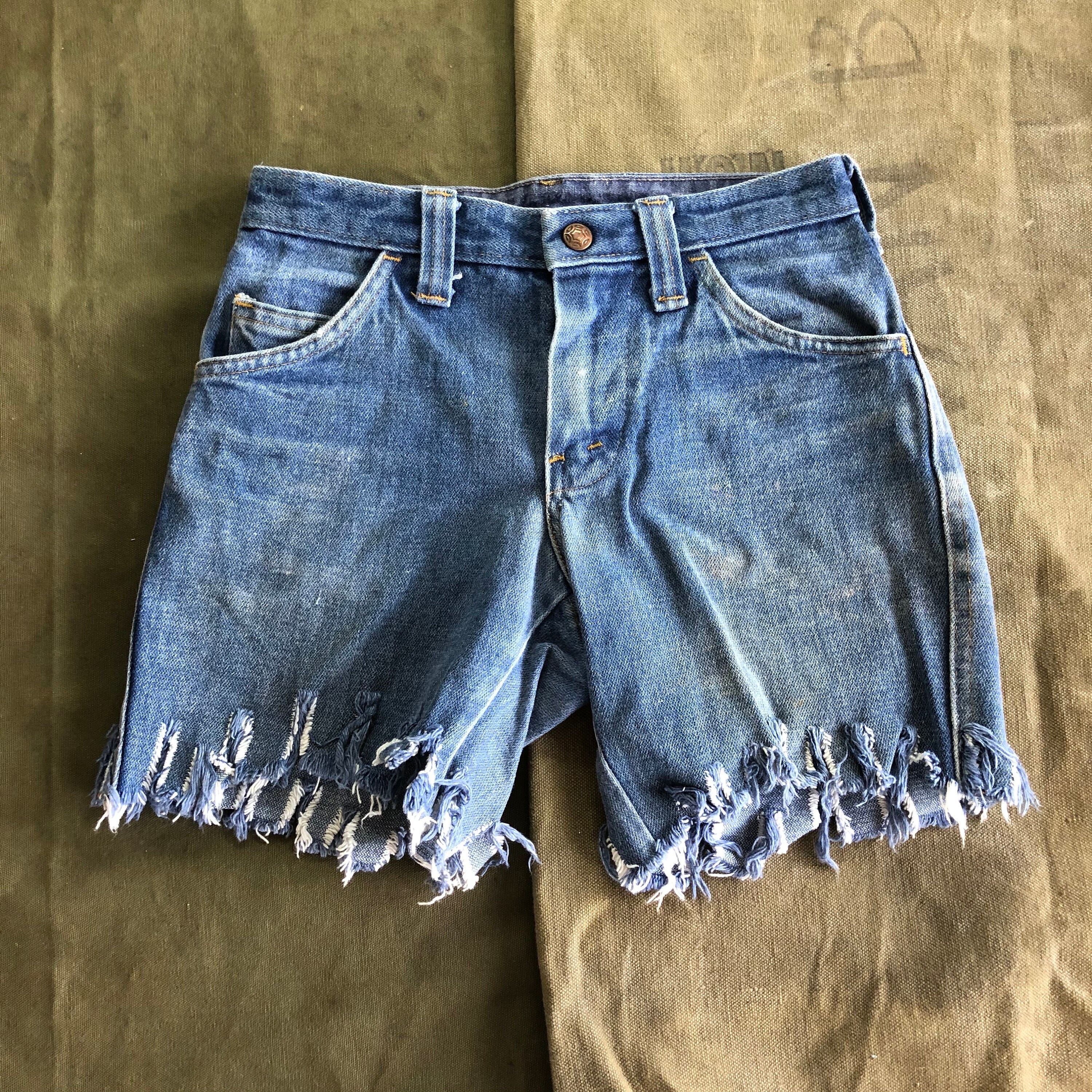 70s JS Cut off Denim Vintage Shorts 