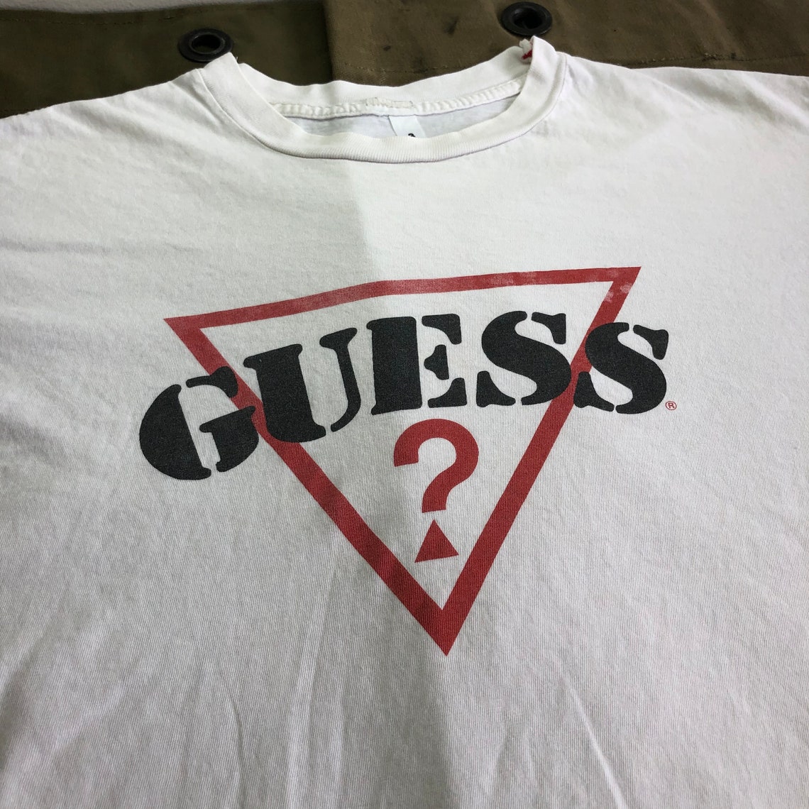 90s Guess White Vintage T Shirt | Etsy