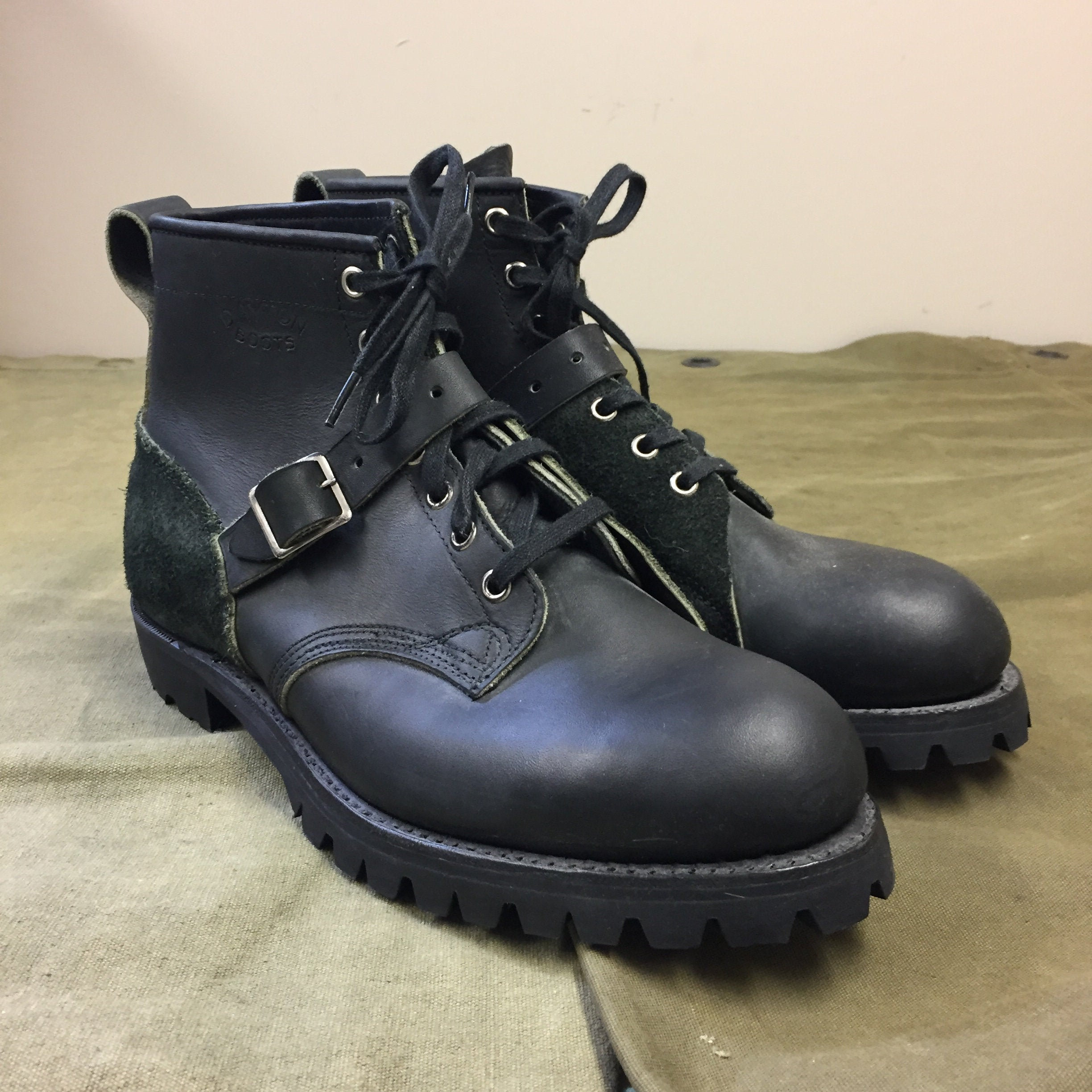 Dayton Vintage Black Motorcycle Boots A classic pair of Dayton Sidekicks - made wearable again  main image 4