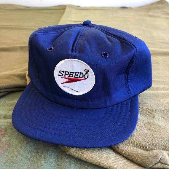 Deadstock Late 70s Speedo Swimwear Blue Snap Back