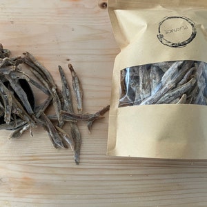 Sri Lankan Dried Salted Sprats – Premium Anchovies – Authentic Dry Fish – Omega-3 Rich – 200g X 2 – Free Shipping from Canada