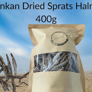 Sri Lankan Dried Sprats Anchovies (Halmasso) 400g | Salty Snack | Fried Fish | Asian Pantry Staple image 3