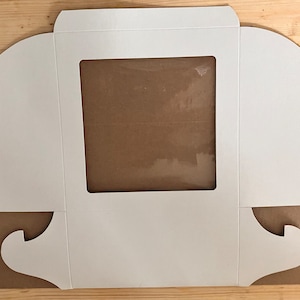 Pudełko na ciasto z okienkiem 10 cali, 10x10x5 cali, z okienkiem z PVC, do prezentowania ciast, wypieków, ciastek, opakowanie 3 sztuk, wysyłane z Kanady