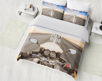 Harley Motorcycle Bedding Set American Chopper Duvet Cover Etsy