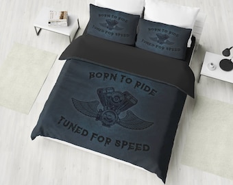 Harley Bedding Set American Chopper Duvet Cover Set Born To Etsy