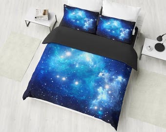 blue galaxy bedding set nebula galaxy duvet cover set space bedding galaxy bedroom decor universe bedding twin full queen king - Galaxy Bedding Set blue galaxy bedding set nebula galaxy duvet cover set space bedding galaxy bedroom decor universe bedding twin full queen king - Galaxy Bedding Set