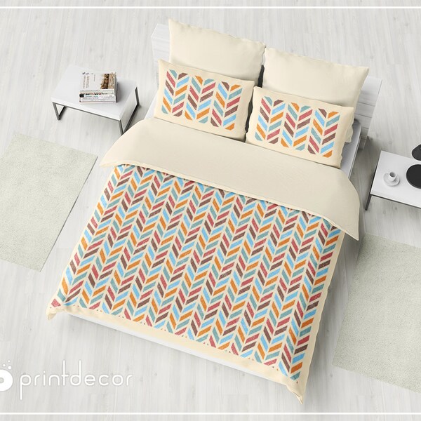 Chevron Bedding Set Etsy