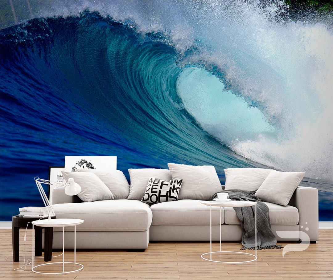 The Perfect Wave MURAL, Ocean Wallpaper, Large Wall Mural, Self Adhesive  Peel & Stick Photo Mural, Big Wave Surfing Wall Mural Wall Covering - Etsy 