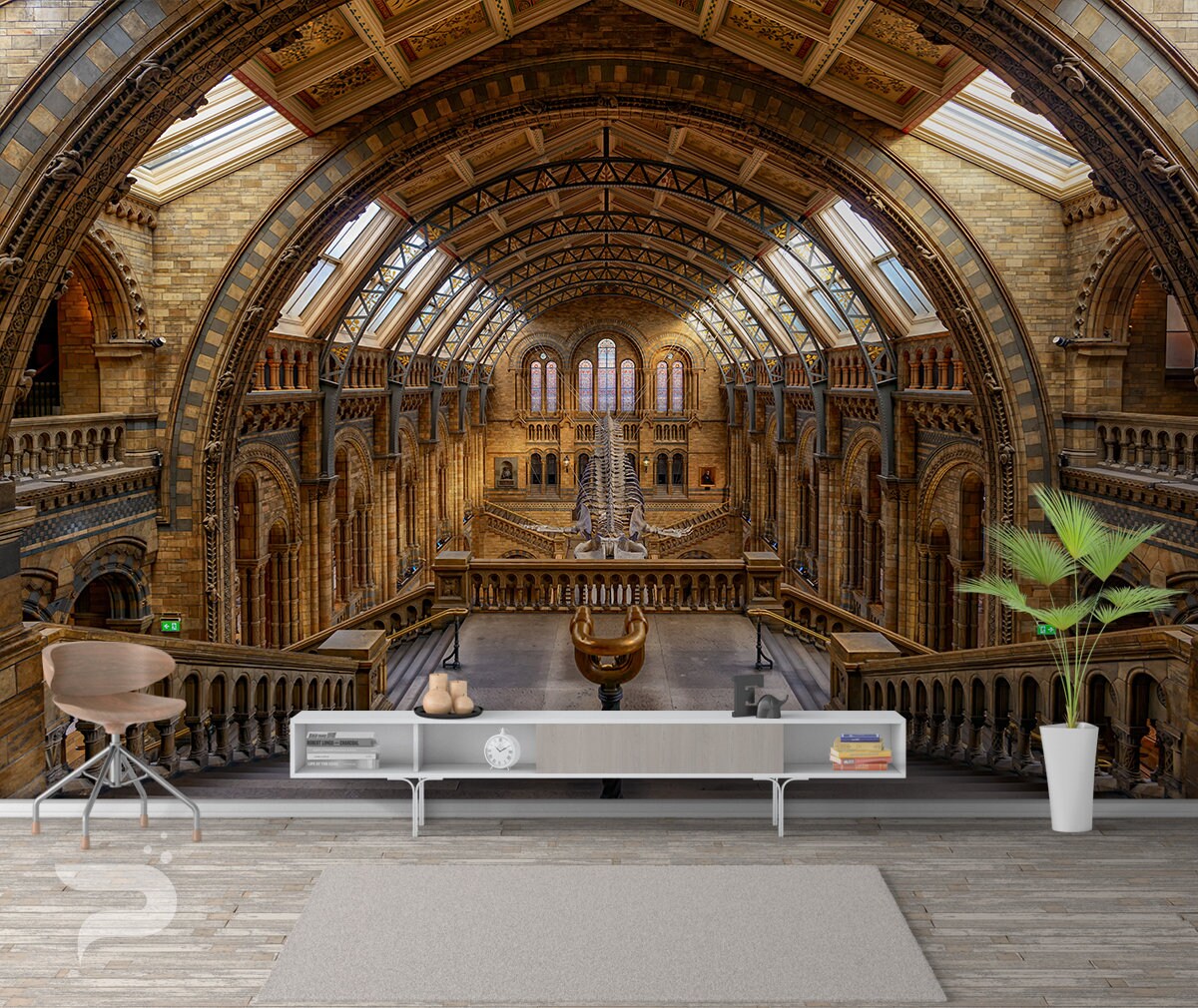 Natural History Museum WALL MURAL London Wallpaper Mural Etsy