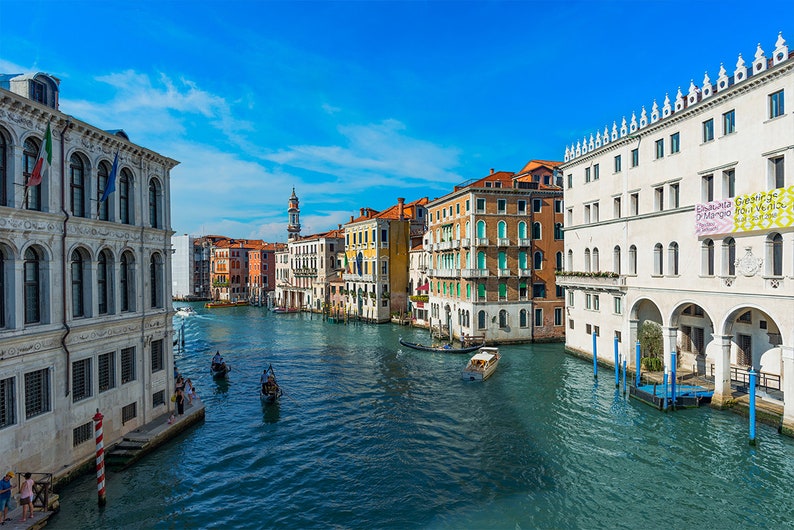 Large Wall Mural Self Adhesive Peel /& Stick Mural Wall Murals Venice Grand Canal WALL MURAL Gondola Boats Wallpaper Mural Venice Italy