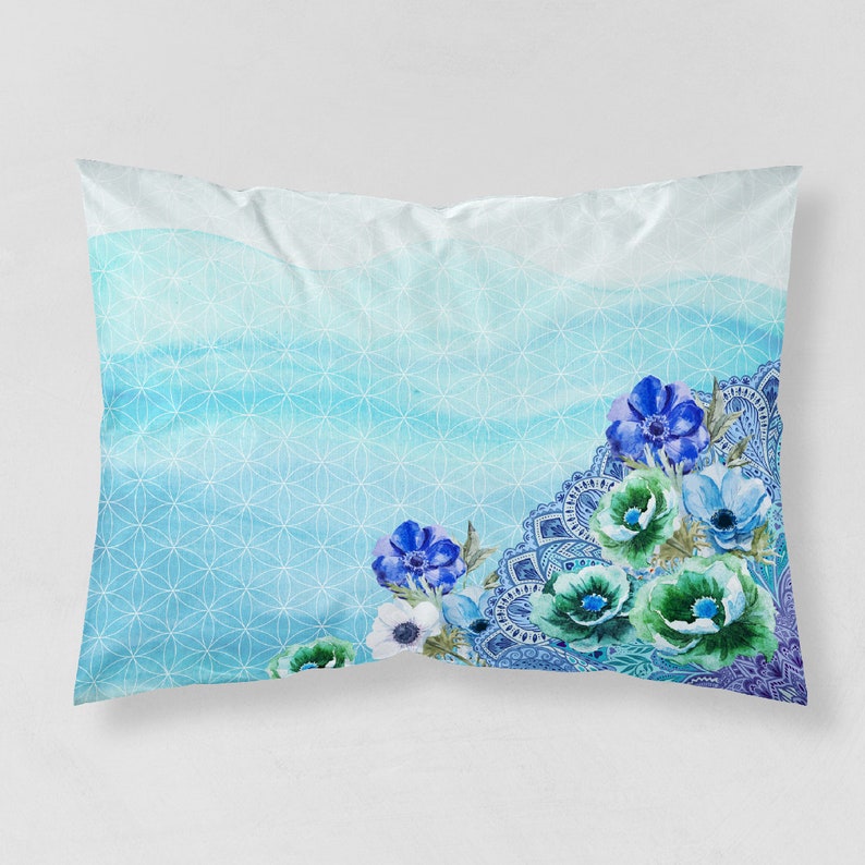 Mandala Bedding Set Lavender Purple and Turquoise Mandala and Etsy