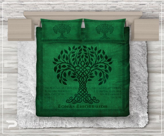 Tree Of Life Bedding Boho Duvet Cover Set Celtic Bedding Etsy
