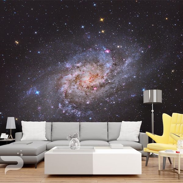 Galaxy Wall Mural Etsy UK