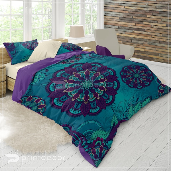 Peacock Duvet Etsy UK