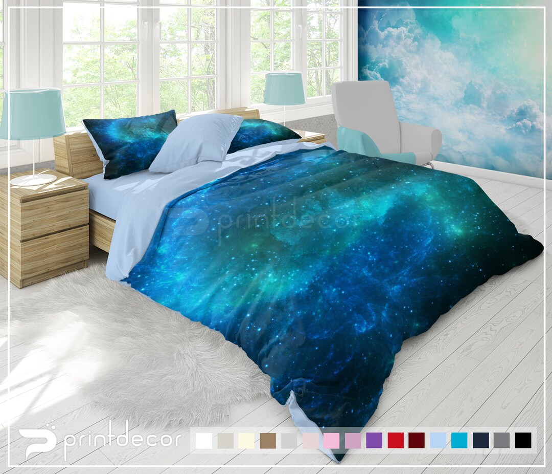 Galaxy blanket set deals