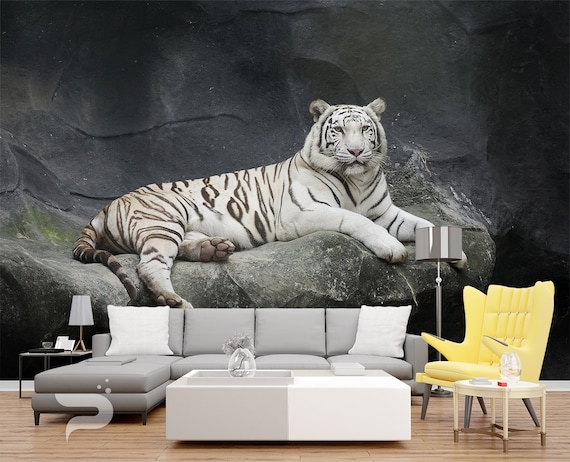 Mural pared de tigre - TenVinilo