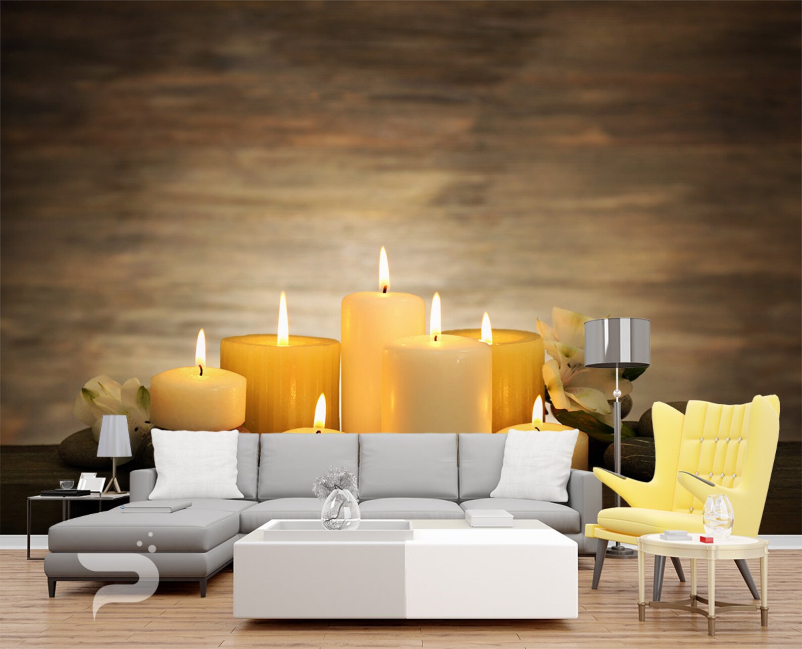 Feng Shui WALL MURAL Zen Wallpaper Mural Large Wall Mural Etsy