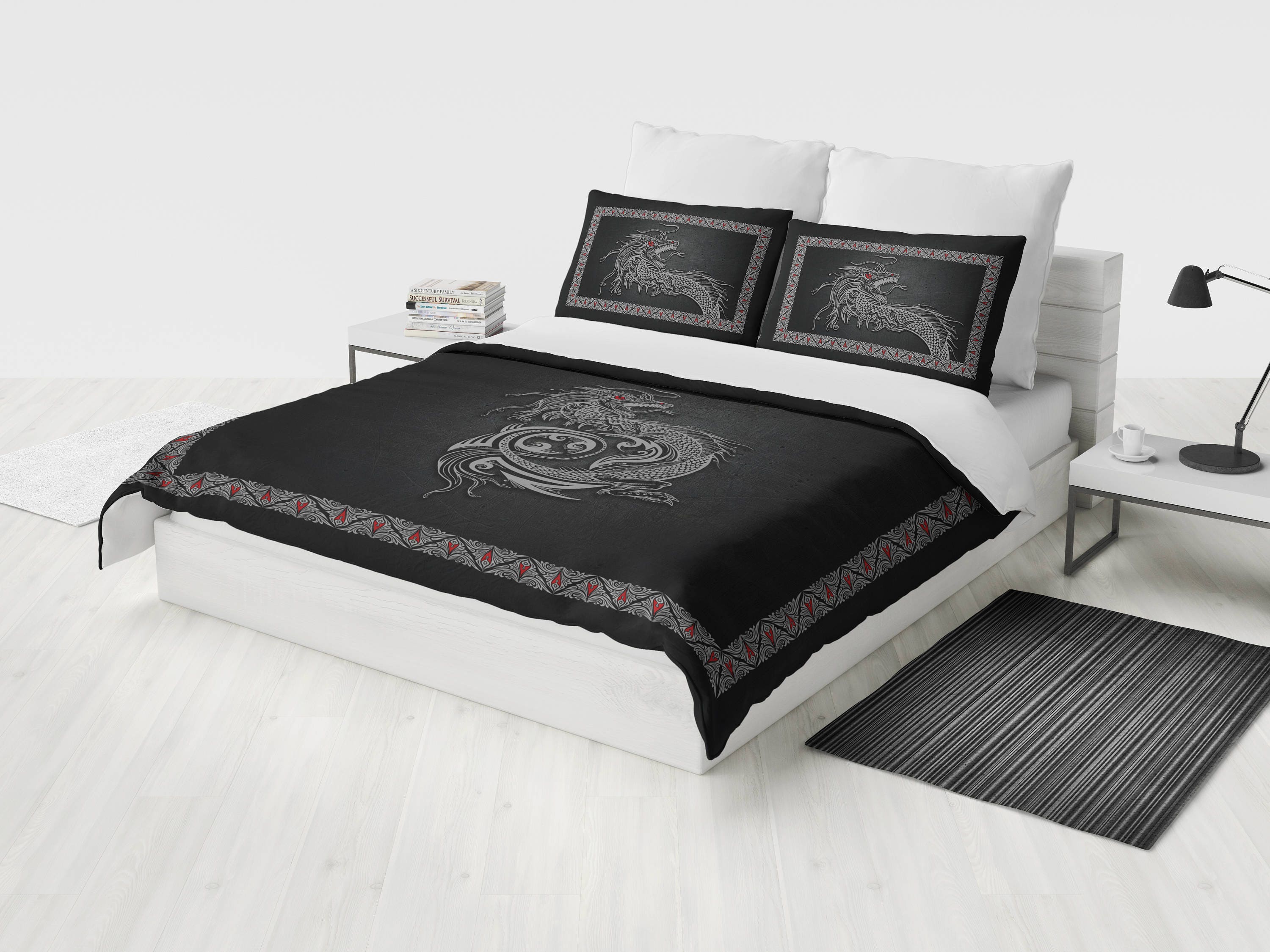 Luxury Dragon Bedding Set Custom Duvet Cover Set inspired by Etsy