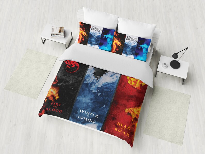 Game of Thrones Inspired Bedding Set GoT Duvet Cover Set Etsy