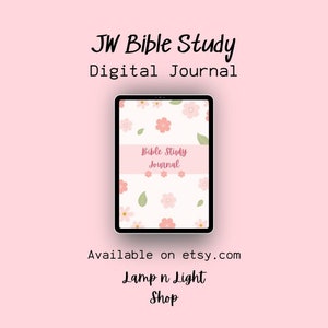JW | Digitaal Bijbelstudiedagboek | Bijbellezen | LampnLight | Digitaal notitieboek, spiraalvormig notitieboek | Goodnotes | Opmerkelijk | Makkelijk en eenvoudig