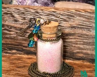 Pixie Dust - Necklace - Faeries - Fairies - Essential Oils - Crystal & Reiki Infused - Fairy- Chakras - Gifts - Kids - Stress Relief