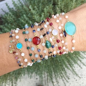 Mother Of Pearl Bracelet, Rosary Bracelet,Turquoise Bracelet, Stacking Bracelet, Yoga Bracelet, Contento Bracelet,Gift Ideas