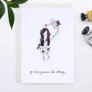 Carte de positivité | Carte de santé mentale | Guérissez bientôt la carte | Carte d'encouragement | Carte pour un ami | Carte d'amitié