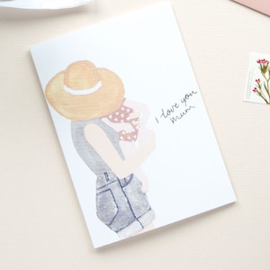 Happy Mothers Day Karte von Tochter | Erste Muttertage | Ich liebe dich Mama | Karte von Baby | Karte für Mama