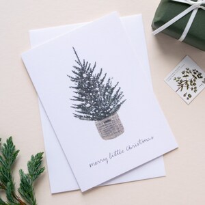 Lot de 6 simples cartes de Noël scandinaves