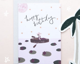 Birthday Card For Her | Illustrated Birthday Card For Mum | Best Friend Aunty Nana Grandma Wife Daughter | Nature Lover | Nature Lover Gift