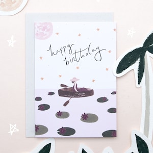 Geburtstagskarte für Sie | Illustrierte Geburtstagskarte für Mama | Beste Freundin Tante Nana Oma Ehefrau Tochter | Naturfreund | Natur Liebhaber Geschenk